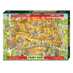 African Habitat Funky Zoo 1000 Piece Jigsaw Puzzle Heye (ONLINE ORDER ONLY)