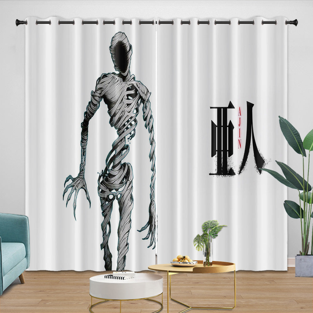Ajin Demi-Human Curtains Blackout Window Drapes Room Decoration (Online Order Only)