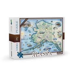 Alaska State 1000 Piece Jigsaw Puzzle Xplorer Maps (ONLINE ORDER ONLY)