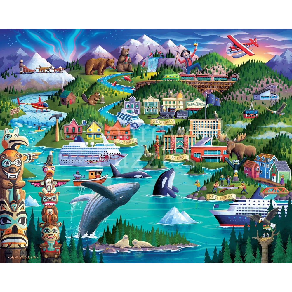Alaska's Inside Passage 210 Piece Jigsaw Puzzle Boardwalk (ONLINE ORDER ONLY)
