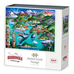 Alaska's Inside Passage 500 Piece Jigsaw Puzzle Boardwalk (ONLINE ORDER ONLY)