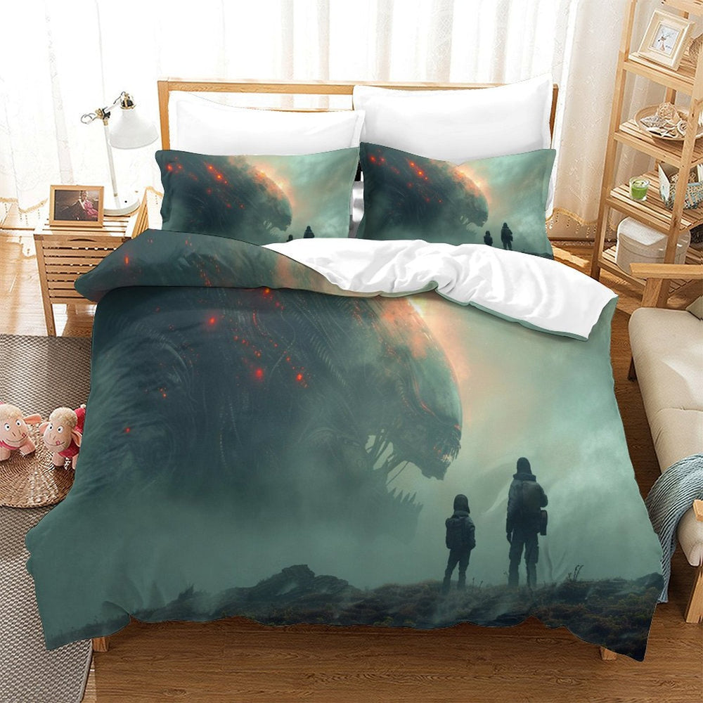Alien Romulus Bedding Set Pattern Quilt Cover Without Filler (Online Order Only)