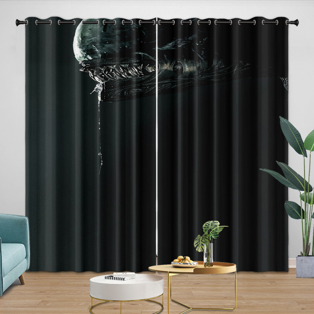 Alien Romulus Curtains Blackout Window Drapes Room Decoration (Online Order Only)