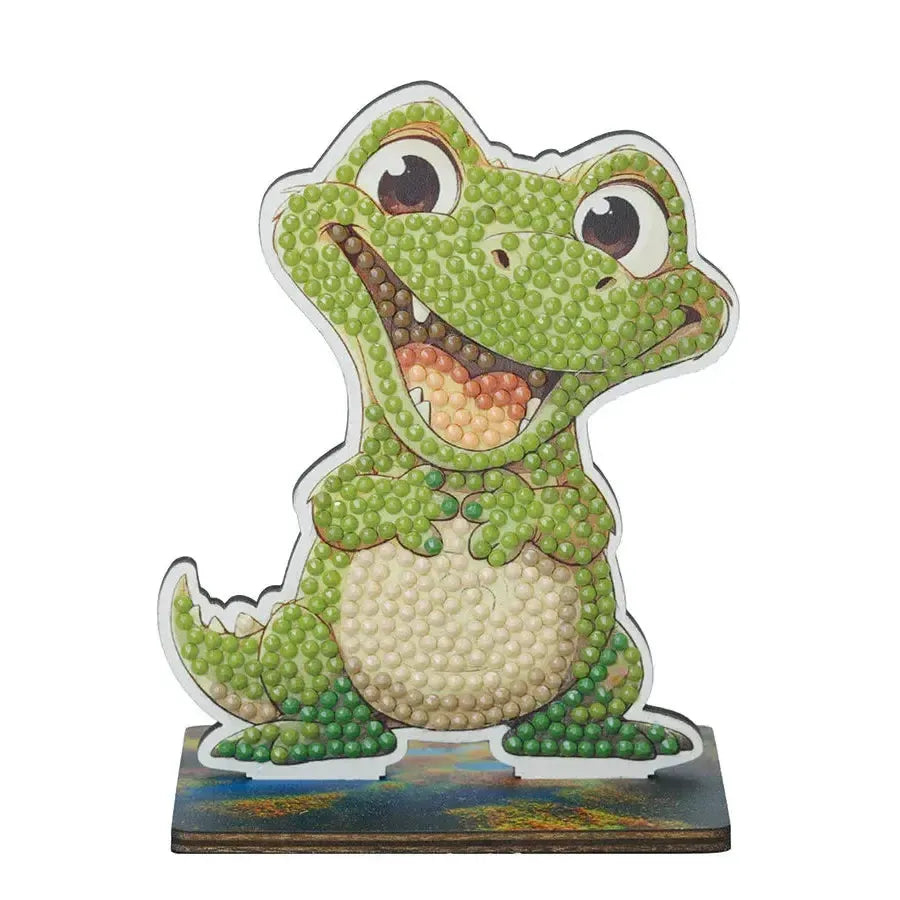 Alligator "Misunderstood" Crystal Art Buddies Kit Craft Buddy (ONLINE ORDER ONLY)