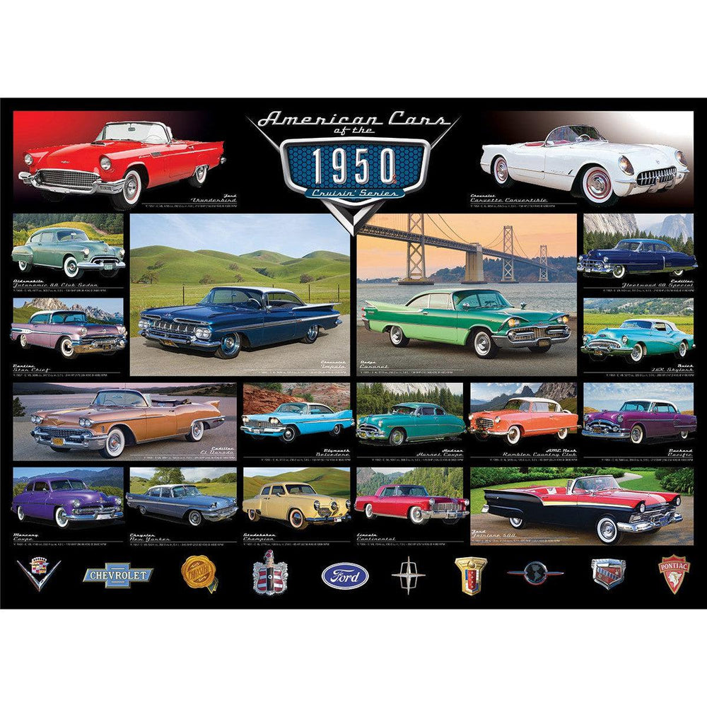 American Cars of the 1950s 1000 Piece Jigsaw Puzzle Eurographics (ONLINE ORDER ONLY)