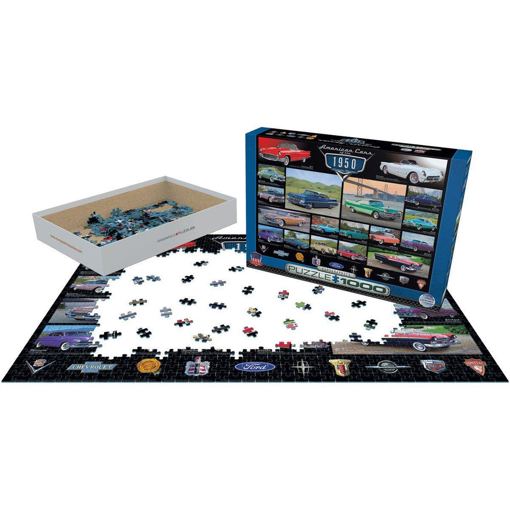 American Cars of the 1950s 1000 Piece Jigsaw Puzzle Eurographics (ONLINE ORDER ONLY)