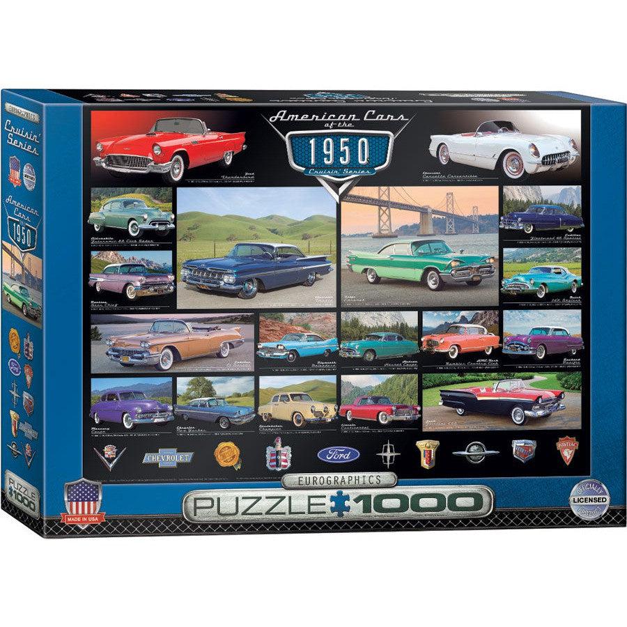 American Cars of the 1950s 1000 Piece Jigsaw Puzzle Eurographics (ONLINE ORDER ONLY)