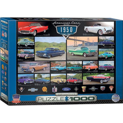 American Cars of the 1950s 1000 Piece Jigsaw Puzzle Eurographics (ONLINE ORDER ONLY)