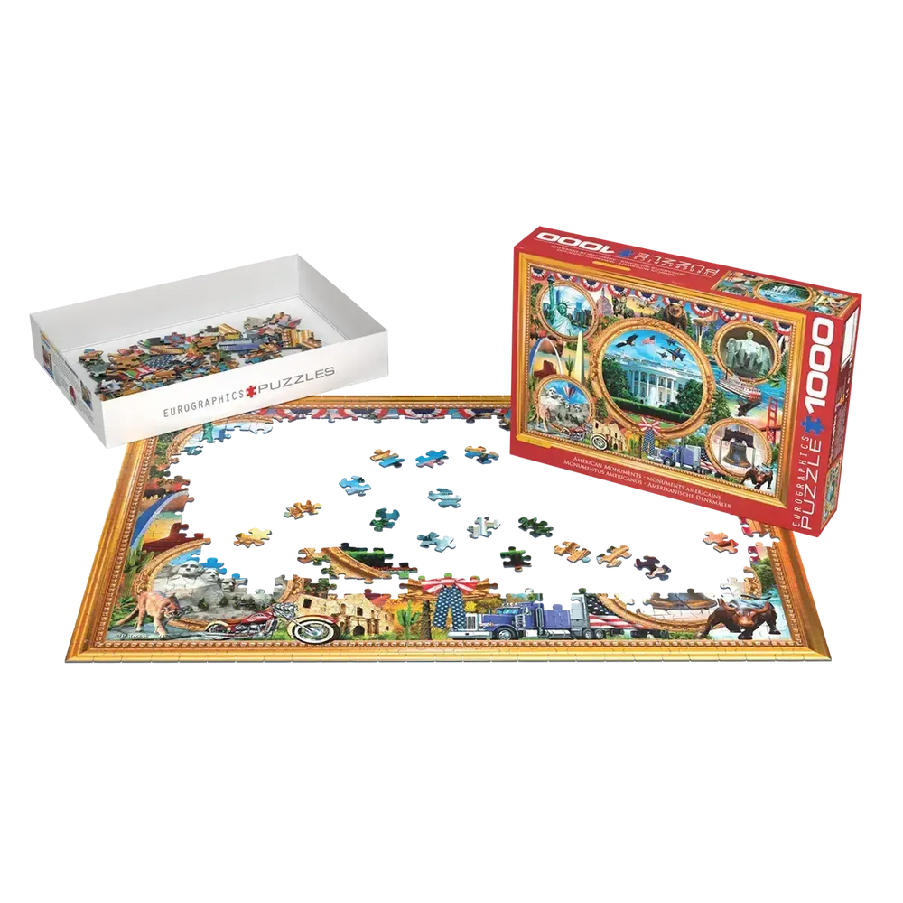 American Monuments 1000 Piece Jigsaw Puzzle Eurographics