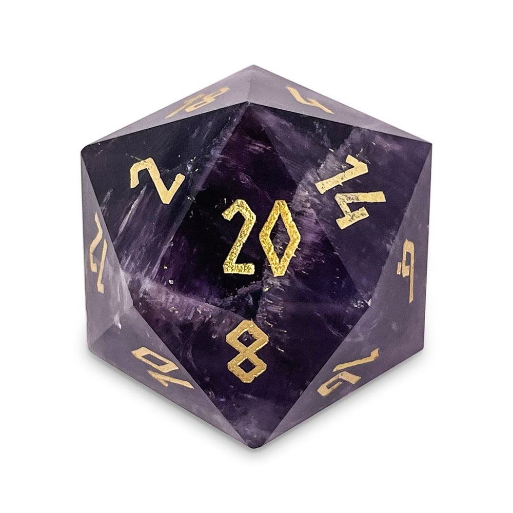 Amethyst - Boulder® 30mm Gemstone Dice (Online Only)