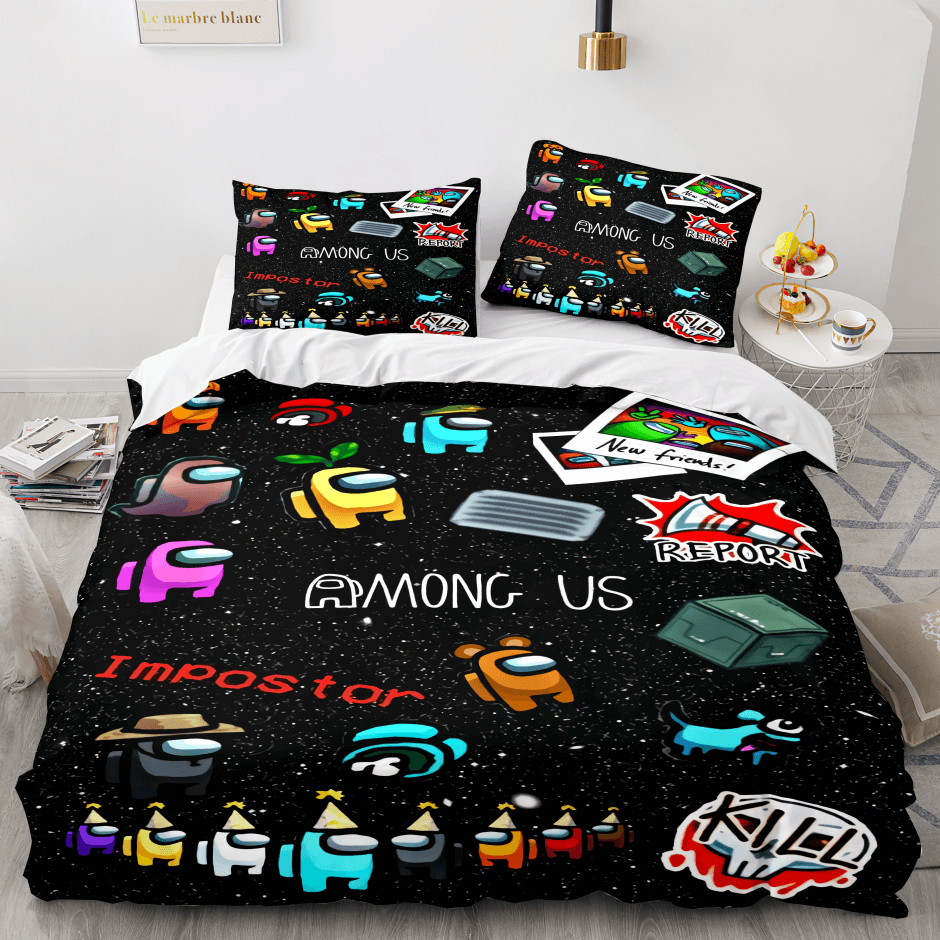 Among Us PatternCosplay Bedding Sets Quilt Cover (Online Order Only)