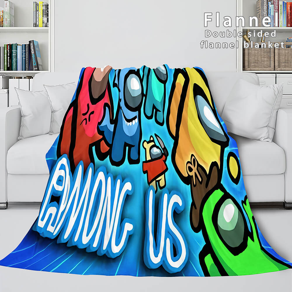 Among Us Soft Flannel Blanket Fleece Throw Blanket Bedding Sets (Online Order Only)