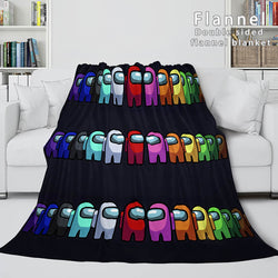 Among Us Soft Flannel Blanket Fleece Throw Blanket Bedding Sets (Online Order Only)