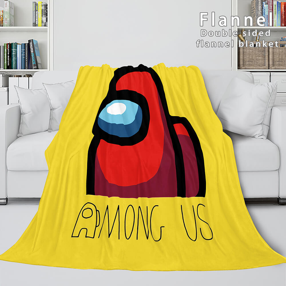 Among Us Soft Flannel Blanket Fleece Throw Blanket Bedding Sets (Online Order Only)