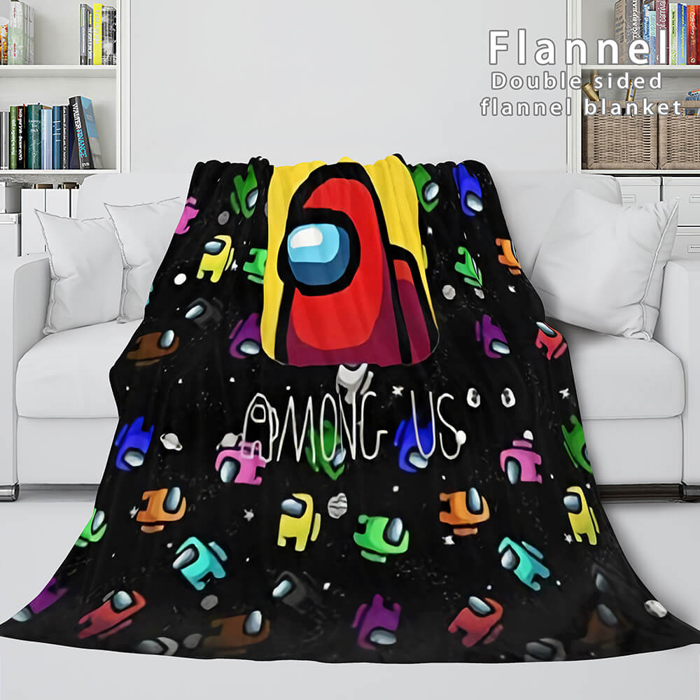 Among Us Soft Flannel Blanket Fleece Throw Blanket Bedding Sets (Online Order Only)