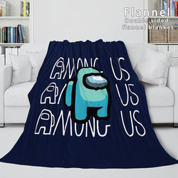 Among Us Soft Flannel Blanket Fleece Throw Blanket Bedding Sets (Online Order Only)