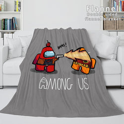 Among Us Soft Flannel Blanket Fleece Throw Blanket Bedding Sets (Online Order Only)