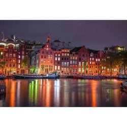 Amsterdam by Night 150 Piece Wood Jigsaw Puzzle Wooden City (ONLINE ORDER ONLY)