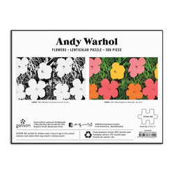 Andy Warhol Flowers 300 Piece Lenticular Jigsaw Puzzle Galison (ONLINE ORDER ONLY)