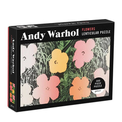 Andy Warhol Flowers 300 Piece Lenticular Jigsaw Puzzle Galison (ONLINE ORDER ONLY)