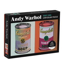 Andy Warhol Soup Cans 300 Piece Lenticular Jigsaw Puzzle Galison (ONLINE ORDER ONLY)