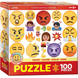 Anger Emoji 100 Piece Jigsaw Puzzle Eurographics (ONLINE ORDER ONLY)