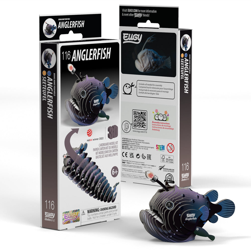 Anglerfish 3D Cardboard Model Kit Eugy (ONLINE ORDER ONLY)