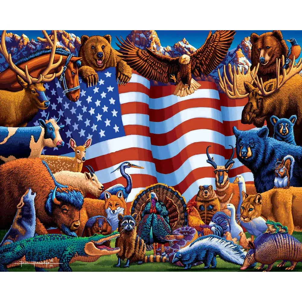 Animals of America 500 Piece Jigsaw Puzzle Dowdle