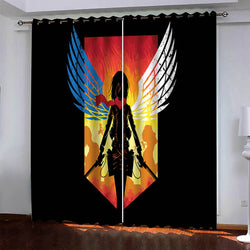 Anime Attack On Titan Pattern Curtains Blackout Window Drapes (Online Order Only)