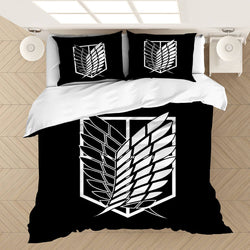 Anime Attack on Titan Bedding Set Quilt Covers Without Filler (Online Order Only)