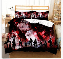 Anime Attack on Titan Bedding Set Quilt Covers Without Filler (Online Order Only)