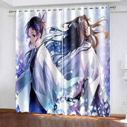 Anime Demon Slayer Curtains Blackout Window Drapes (Online Order Only)