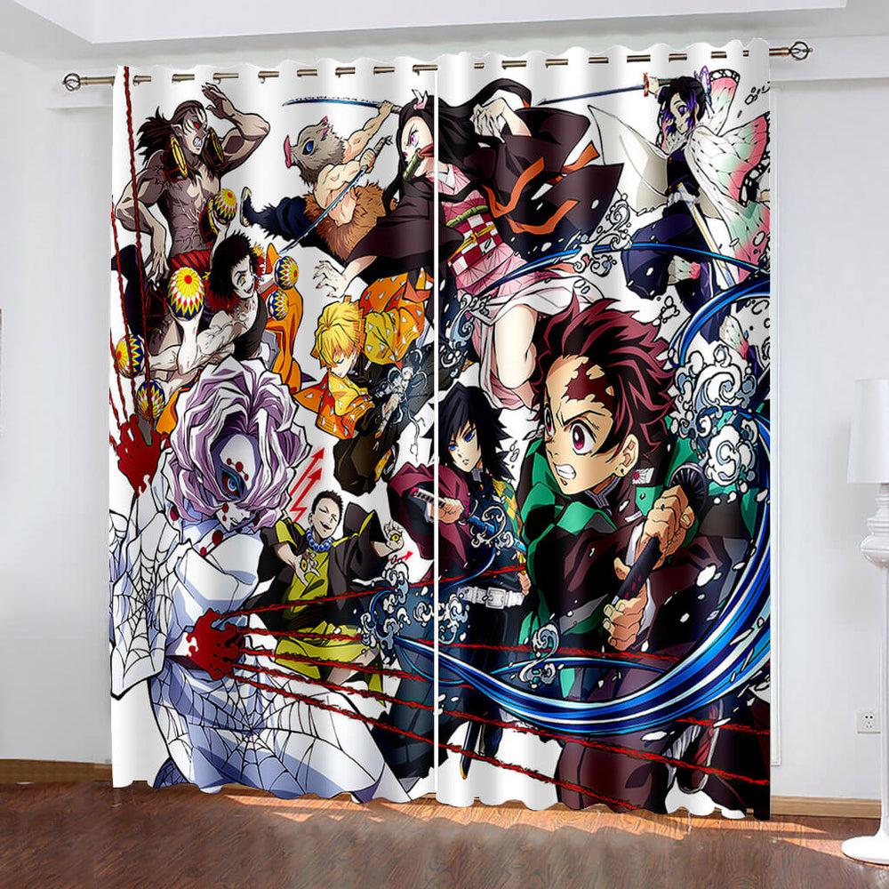 Anime Demon Slayer Curtains Blackout Window Drapes (Online Order Only)
