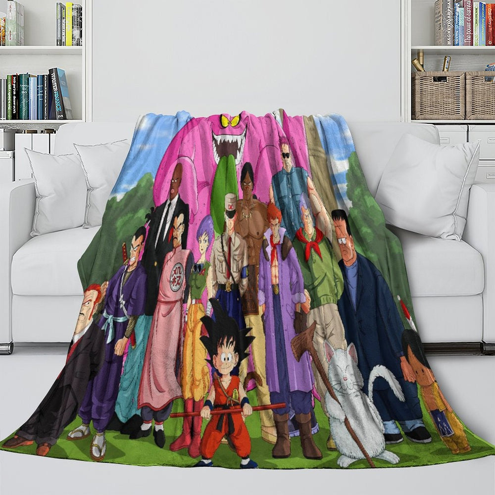 Anime Dragon Ball Blanket Flannel Fleece Throw Room Decoration (Online Order Only)