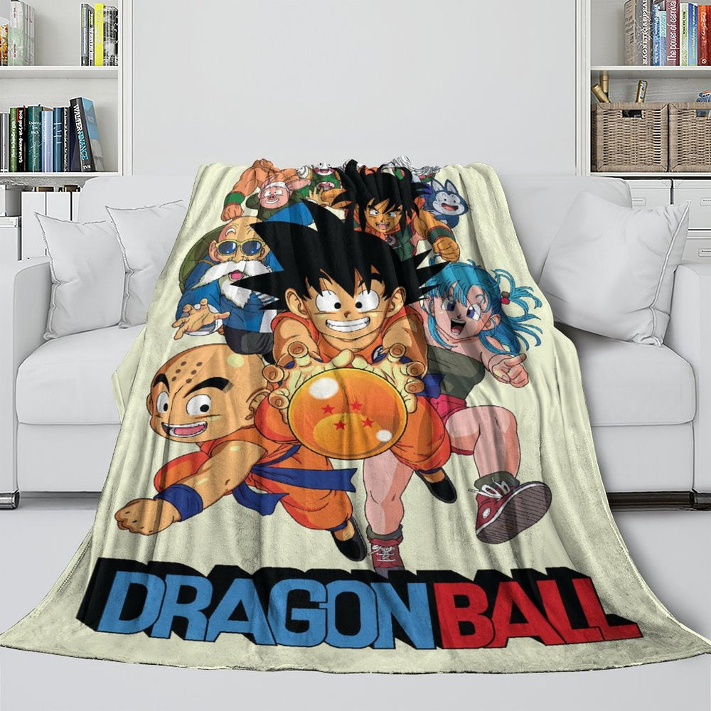 Anime Dragon Ball Blanket Flannel Fleece Throw Room Decoration (Online Order Only)