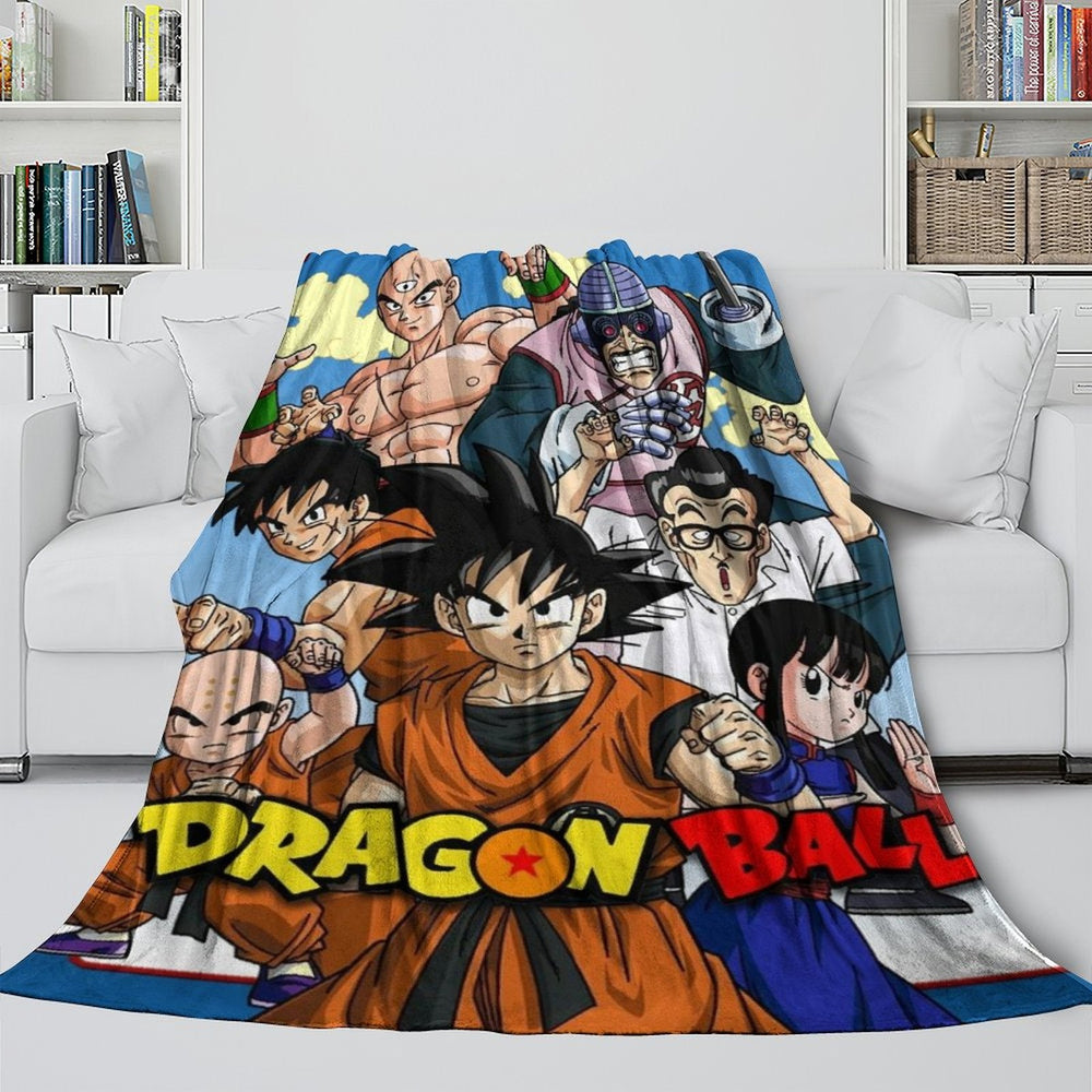 Anime Dragon Ball Blanket Flannel Fleece Throw Room Decoration (Online Order Only)