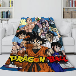Anime Dragon Ball Blanket Flannel Fleece Throw Room Decoration (Online Order Only)