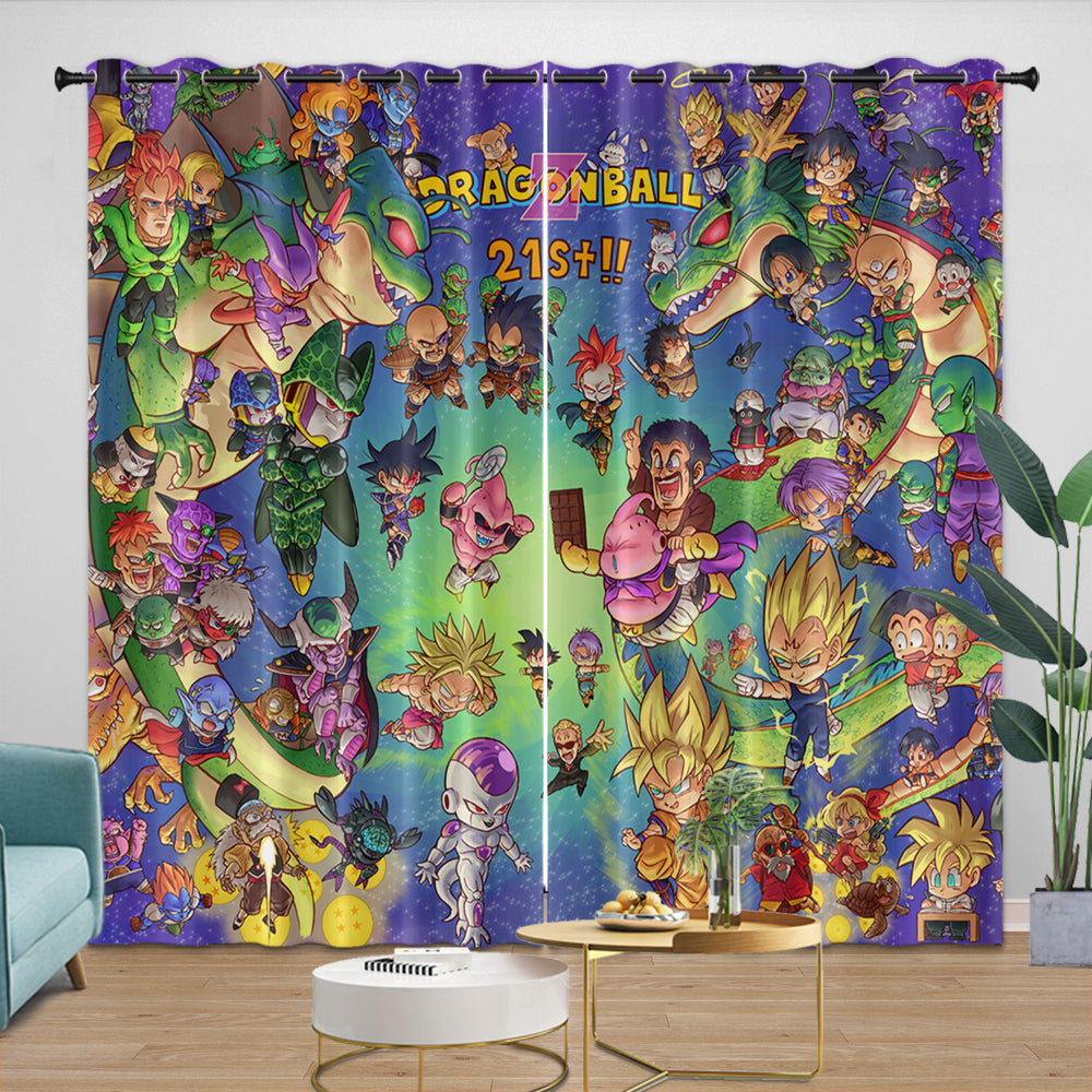 Anime Dragon Ball Curtains Kids Blackout Window Drapes (Online Order Only)