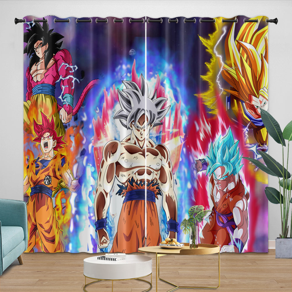 Anime Dragon Ball Curtains Kids Blackout Window Drapes (Online Order Only)