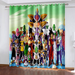 Anime Dragon Ball Curtains Pattern Blackout Window Drapes (Online Order Only)