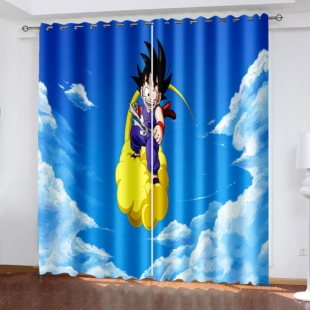 Anime Dragon Ball Curtains Pattern Blackout Window Drapes (Online Order Only)