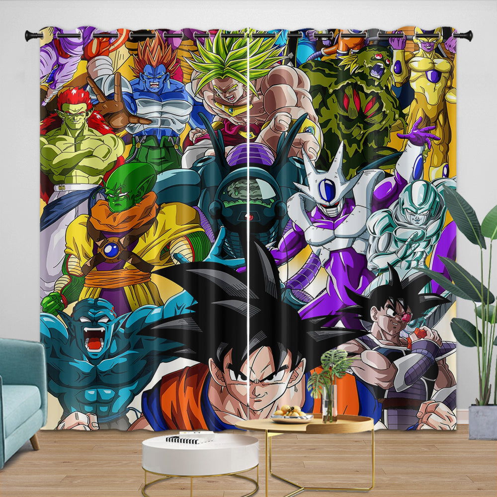 Anime Dragon Ball Curtains Pattern Kids Blackout Window Drapes (Online Order Only)