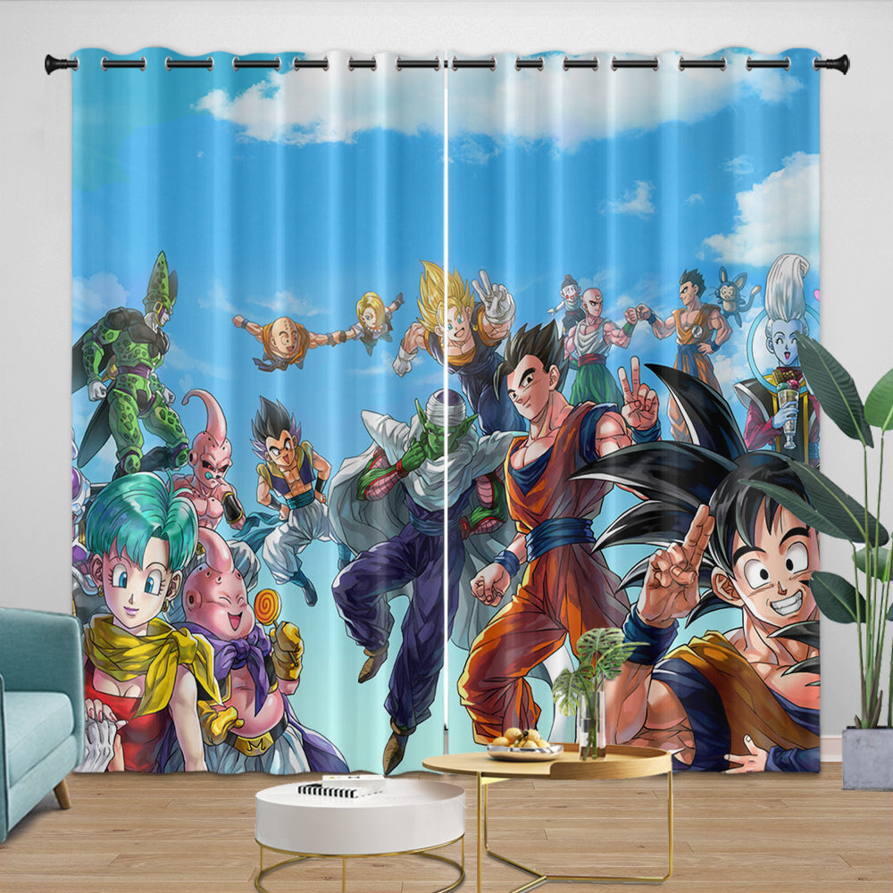 Anime Dragon Ball Curtains Pattern Kids Blackout Window Drapes (Online Order Only)