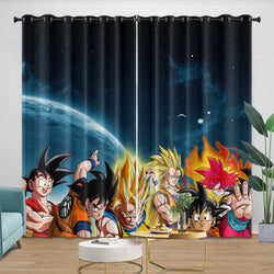 Anime Dragon Ball Curtains Pattern Kids Blackout Window Drapes (Online Order Only)