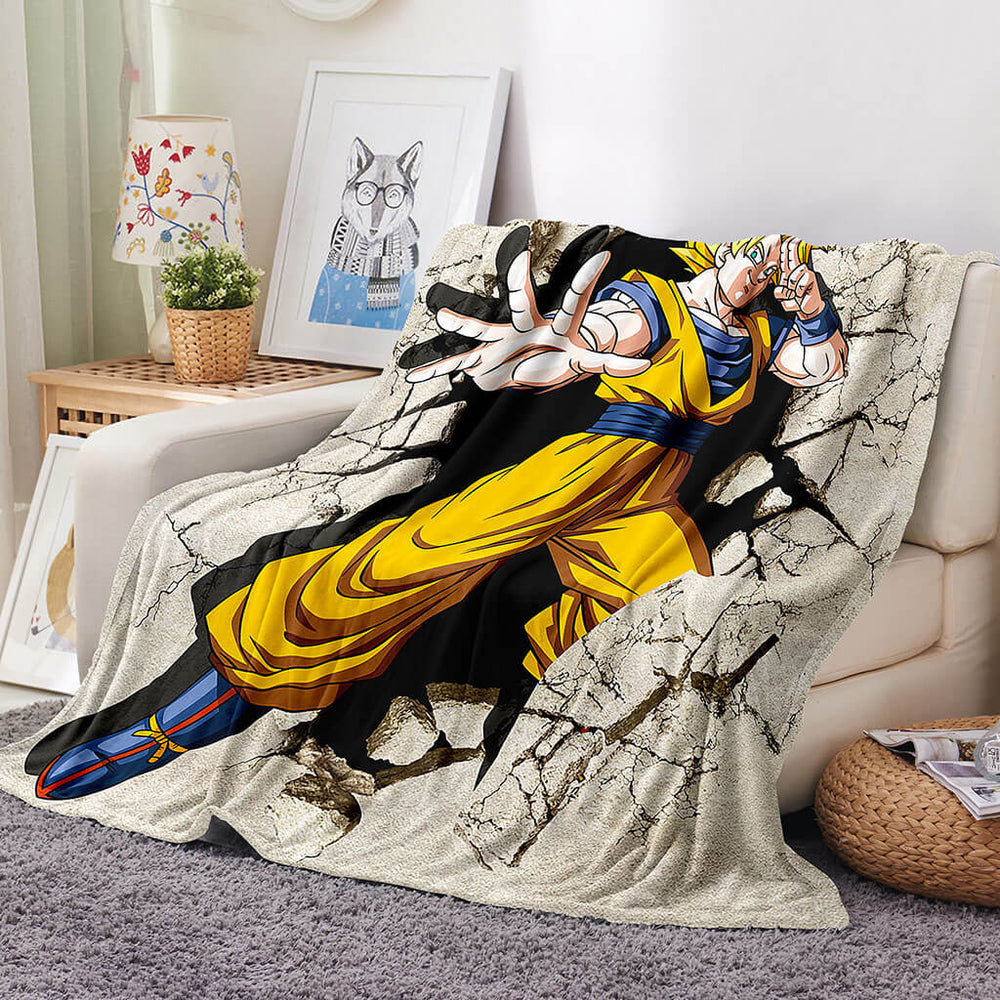 Anime Dragon Ball Super Blanket Flannel Throw Room Decoration (Online Order Only)