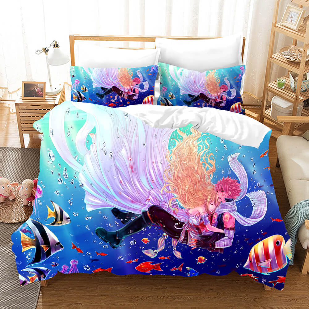 Anime Fairy Tail Cosplay Bedding Set Quilt Covers Without Filler (Online Order Only)