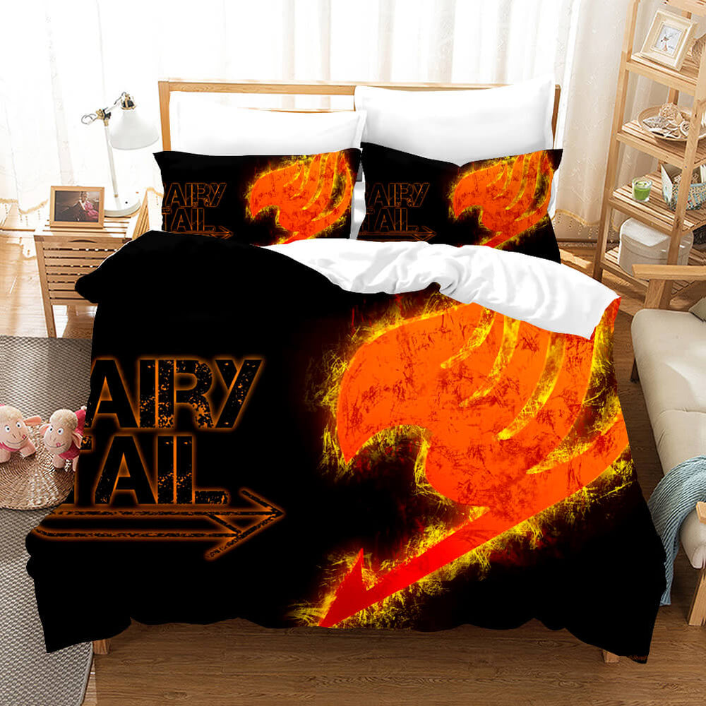 Anime Fairy Tail Cosplay Bedding Set Quilt Covers Without Filler (Online Order Only)
