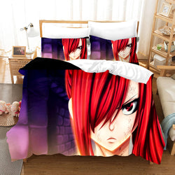 Anime Fairy Tail Cosplay Bedding Set Quilt Covers Without Filler (Online Order Only)