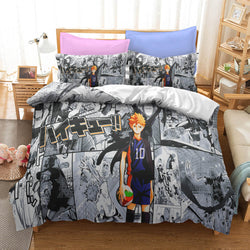 Anime Haikyuu Cosplay Bedding Set Quilt Covers Without Filler (Online Order Only)