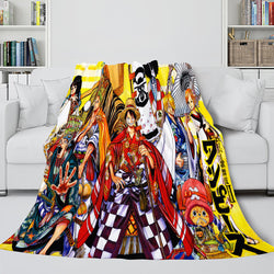 Anime ONE PIECE Throw Flannel Fleece Blanket Soft Cozy Bedding Sets (Online Order Only)